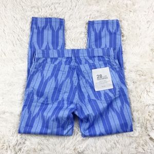 J. Crew Factory Printed Twill Toothpick Pants